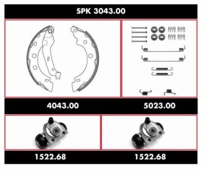 Колодки гальмівні барабанні WOKING SPK304300