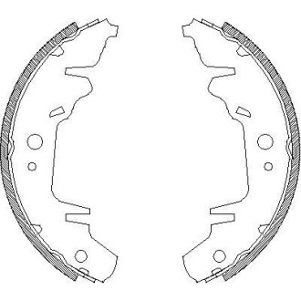 Гальмівні колодки (набір) WOKING Z402000