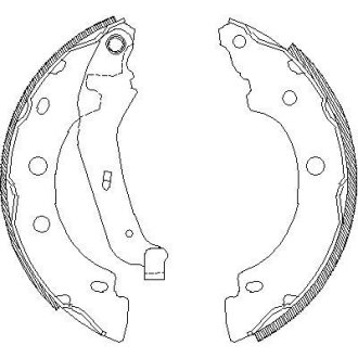 Колодки гальмівні барабанні WOKING Z404300