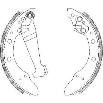 Колодки тормозные бараб. задн. (Remsa) Skoda Fabia (99>), (07>), (14>) / VW POLO (02>), (09>), (14>) (Z4046.00) WOKING Z404600