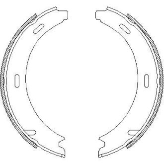 Колодки гальмівні бараб. задн. (Remsa) MB A-class (W169) 1.5i 1.7i (04-12) (Z4093.01) WOKING Z409301 (фото 1)