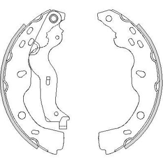 Колодки гальмівні бараб. задн. (Remsa) Suzuki SX4 06-14,Fiat Sedici 06-14 (Z4227.00) WOKING Z422700