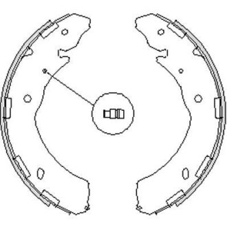 Колодки тормозные бараб. задн. (Remsa) Subaru Legasy Outback 09> / Mitsubishi L200 05> 15> (Z4236.00) WOKING Z423600