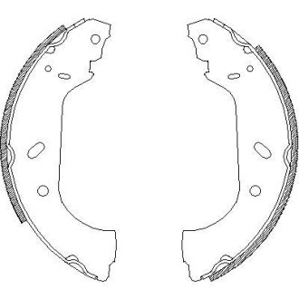 Колодки гальмівні барабанні WOKING Z441700