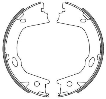 Колодки тормозные бараб. задн. (Remsa) Hyundai Grandeur 2.2 03-,Hyundai Grandeur 3.3 03- (Z4657.00) WOKING Z465700