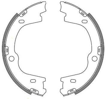 Колодки стояночного тормоза (Remsa) Hyundai ix55 08> H-1 08> (Z4673.00) WOKING Z467300