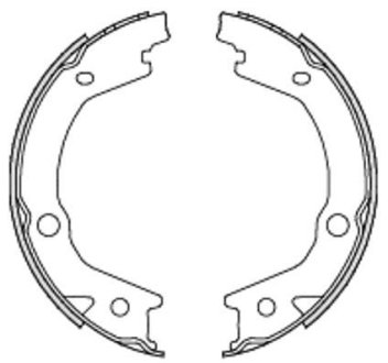 Гальмівні колодки ручного гальма WOKING Z469700