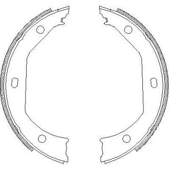 Колодки стояночного тормоза (Remsa) BMW 3e90 X1e83 (Z4716.00) WOKING Z471600 (фото 1)