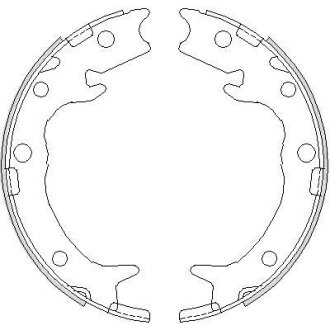 Колодки тормозные бараб. задн. (Remsa) Honda Accord vii 2.0 03-12,Honda Accord vii 2.2 03-12 (Z4737.00) WOKING Z473700