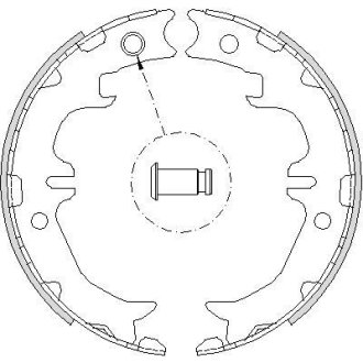 Колодки стояночного тормоза (Remsa) Toyota Rav4 05> Venza 08> RX300-350 (Z4742.00) WOKING Z474200