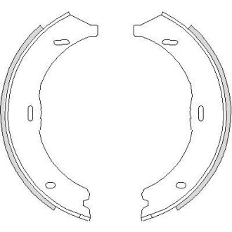 Колодки тормозные бараб. задн. (Remsa) Mercedes-benz V-class 2.1 14-,Mercedes-benz Viano 2.0 03- (Z4745.00) WOKING Z474500