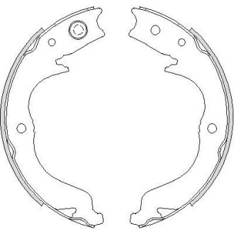 Колодки гальмівні барабанні WOKING Z474800