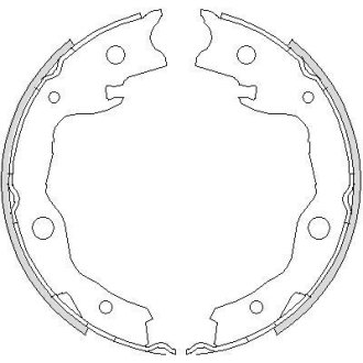 Колодки тормозные бараб. задн. (Remsa) Nissan Juke 10>, Qashqai 07>, X-Trail 08> (Z4752.00) WOKING Z475200