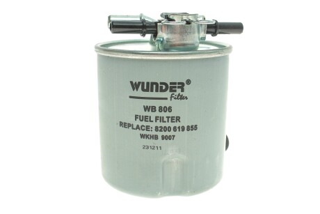 Фільтр паливний WUNDER WUNDER FILTER WB 806