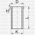 Гильза поршневая VW Caddy I/LT/T3 79-96 (d=79.5mm) YENMAK 5165301000 (фото 1)