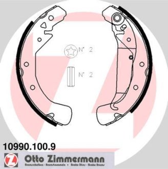 Гальмівні колодки (набір) ZIMMERMANN 109901009