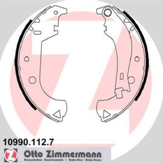 Гальмівні колодки (набір) ZIMMERMANN 109901127