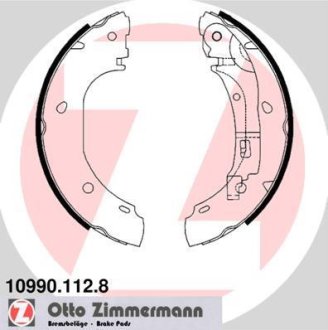 Гальмівні колодки (набір) ZIMMERMANN 109901128