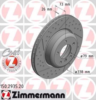 Гальмівний диск ZIMMERMANN 150293520