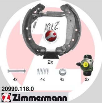 Гальмівні колодки (набір) ZIMMERMANN 209901180