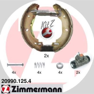 Гальмівні колодки (набір) ZIMMERMANN 209901254