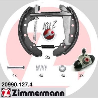 Гальмівні колодки (набір) ZIMMERMANN 209901274