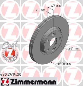 Диск гальмівний ZIMMERMANN 470.2414.20